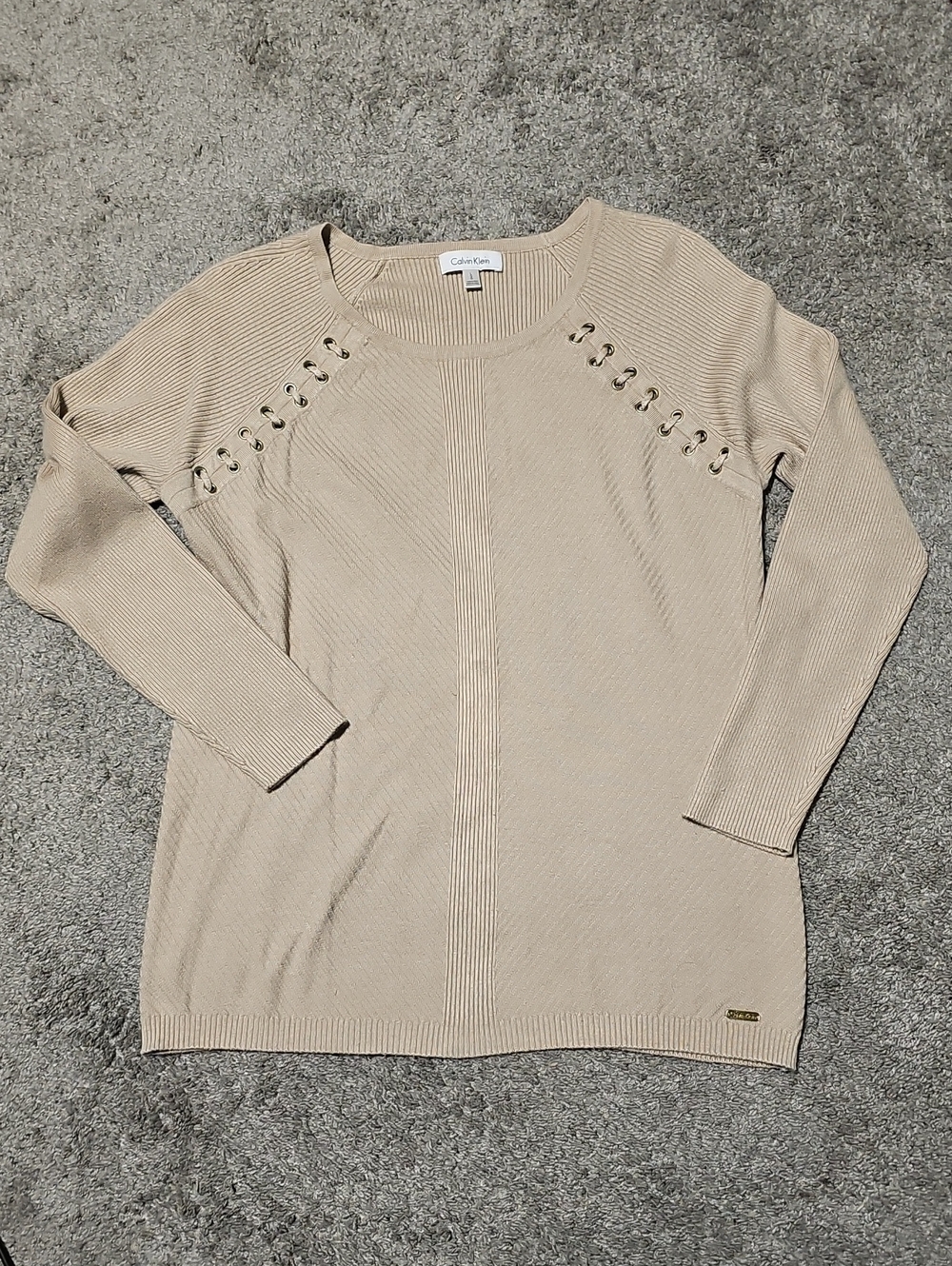 Calvin Klein Womens Knit Pullover Sweater Size L